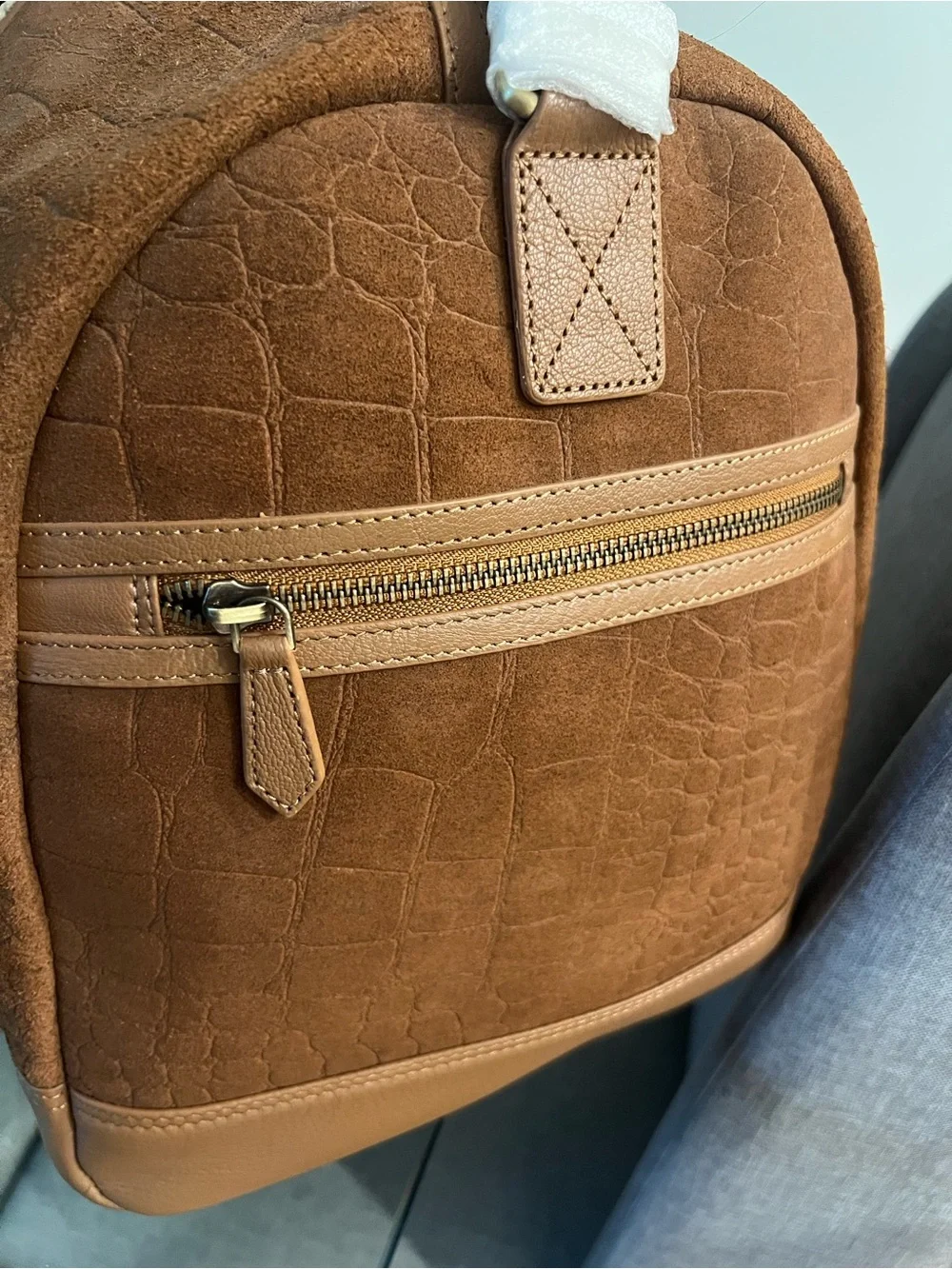 Jason Wu Brown Leather & Suede Duffel Bag